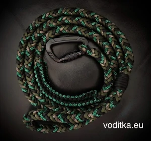 Pletené vodítko_myslivecka, délka 150 cm