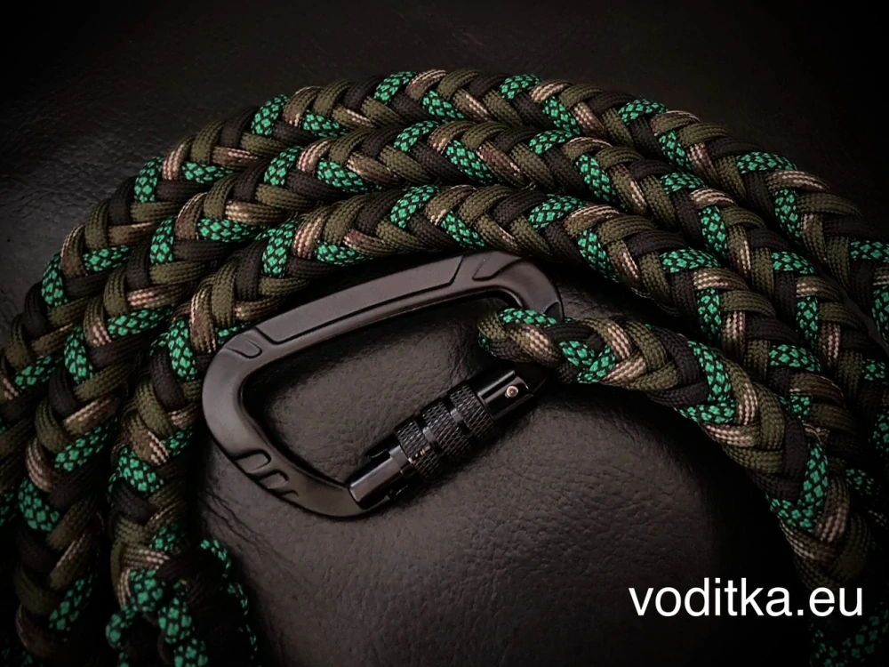 Pletené vodítko_myslivecka, délka 150 cm