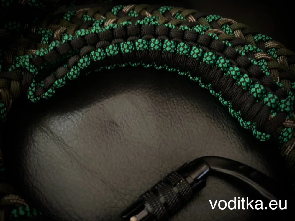 Pletené vodítko_myslivecka, délka 150 cm